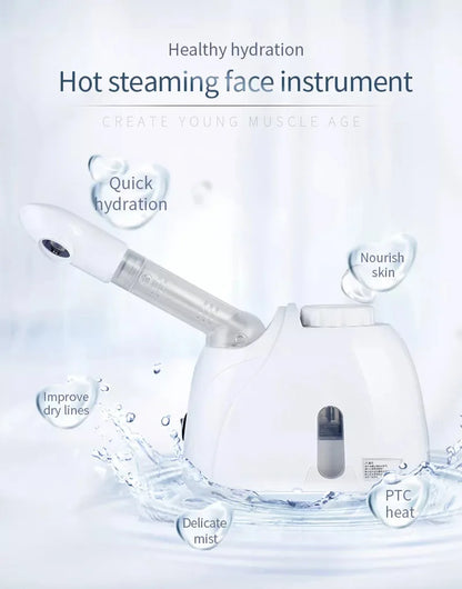 Ozone Facial Steamer Warm Mist Humidifier for Face Deep Cleaning