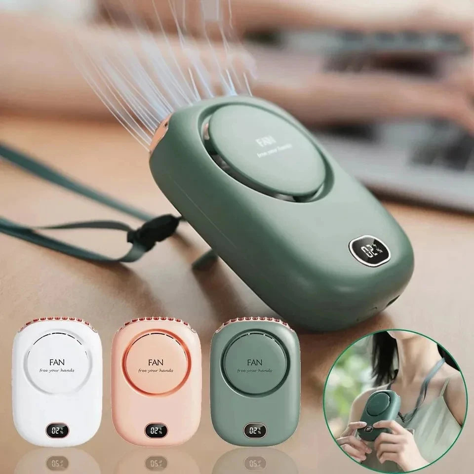 New Mini Portable Fan Portable Rechargeable Bladeless Turbo