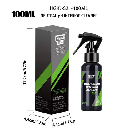 Car Interior Cleaner Agent Ceiling Cleaner Leather Flannel Woven