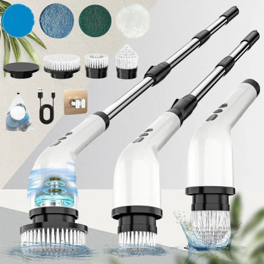 Electric Cleaning Brush with 7PCS Heads Bathroom Kitchen