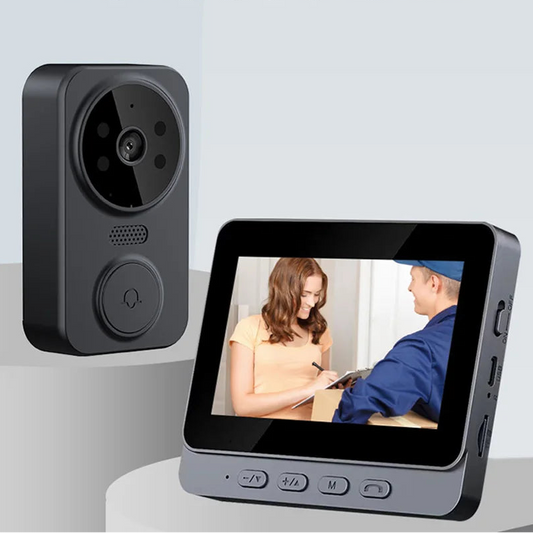 Wireless Video Doorbell with Screen 4.3'' IPS HD Smart Intercom