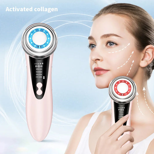 Electric Facial Massage Device Color Light Import Instrument Clean
