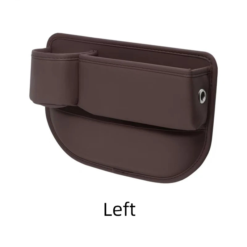 Universal Car Seat Gap Organizer Storage Box Multifunction Leather