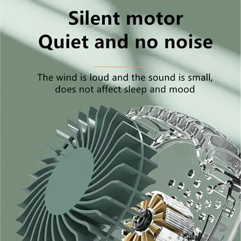 New Mini Portable Fan Portable Rechargeable Bladeless Turbo